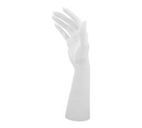 Healvian Soporte Exhibición Mano Maniquí Plástico para Anillos Joyería Femenino Blanco Negro Sencillo Creativo