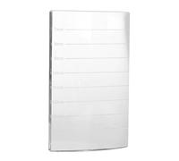 Healvian Soporte Paleta de Pegamento Adhesivo para Vidrio 1 Unidad Rectangular Ranura para Extensiones de Pestañas Profesionales y Cejas en Salones de Belleza
