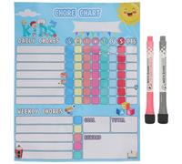 Healvian Tabla de Recompensas Magnética Imanes Calendario Infantil Práctico para Hábitos y Tareas Semanales Accesorio Infantil para Casa Colores Variados Formato Color Color Aleatorio