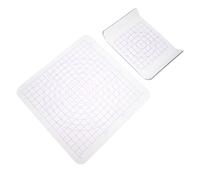 Healvian Tabla para Esculpir Arcilla Acrílica Transparente 2 Piezas con Tablero Antiadherente y Placa Prensadora en U Pequeña, Herramienta Manual para Modelado y Cerámica Creativa