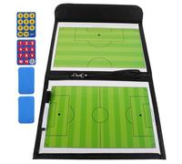 Healvian Tablero Táctico Plegable para Entrenamiento de Fútbol y Baloncesto con Diseño Cómodo y Material Pu para Planificación de Estrategias
