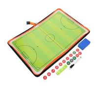 Healvian Tablero Táctico Portátil de Fútbol para Entrenamiento Construcción Resistente y Material Pu Verde, Accesorio Adecuado para Planificación y Demostración en Entrenamiento de Fútbol