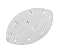 Healvian Taloneras para Reparación de Suela y Botas para Zapatos de Hombre en Hierro con Diseño Antideslizante y Protección para Talones, Placas Metálicas de Media Luna