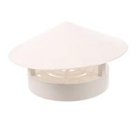 Healvian Tapa de Lluvia para Chimenea de Pvc Color Blanco, Cubierta de Ventilación para Tuberías de 110-160 Mm, Protector para Respiraderos, Accesorio para Conductos y Estufas Domésticas