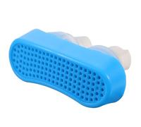 Healvian Tapón Nasal Antironquidos de Silicona Portátil Mini Dispositivo Nasal Cuadrado Azul para Dormir Reusable y Cómodo para Aliviar