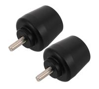 Healvian Tapones de Extremo de Manillar de Motocicleta Metal M6 Negros, Contrapesos para Reducción de Vibración, Juego de 2 Piezas, Accesorios para Moto, Compatibles Scooters y Motos