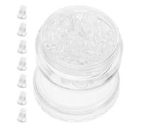 Healvian Tapones para Pendientes de Plástico Transparente Topes de Goma Ajustables para Pendientes de Botón 30 Piezas para Seguridad y Comodidad Uso Diario