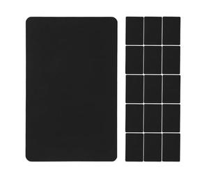Healvian Tarjetas de cartulina negra 7x11 cm 100 unidades de papel grueso para tarjetas de índice y tarjetas de repaso, recomendadas para aula y scrapbooking