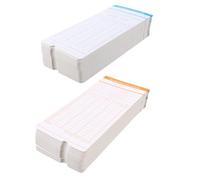 Healvian Tarjetas Empleados 200 Unidades Papel Resistente Control Horario Semanal y Mensual Tarjetas Registradoras de Asistencia para Oficina y Fábrica