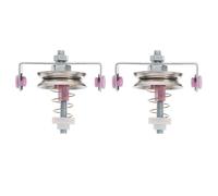 Healvian Tensor para Máquina de Tejer de Cinta 2 Piezas, Accesorio para Telares, Material Plástico y Hierro, Color Marfil, Dispositivo Ajustador de Tensión Compacto para Máquina Textil