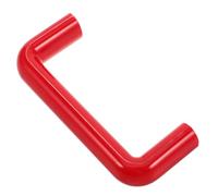 Healvian Tirador Industrial de Baquelita en Forma de U, Plástico Resistente Rojo, Rosca Interna y Distancia de Orificios 120 Mm, Perilla de Tracción Ergonómica para Máquina, Horno y