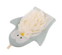 Healvian Toalla De Baño y Flor De Baño Guante Para Exfoliar La Accesorio De Limpieza Mitones De Herramienta Exfoliante Corporal Para Ducha Casa