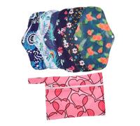 Healvian Toalla Menstrual Reutilizable 6 1 Almohadilla Sanitaria Lavable Protección Anti-Fugas Hogar Uso Diario Toalla Higiénica para Mujeres