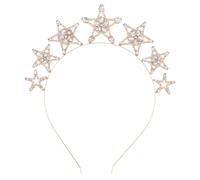 Healvian Tocado de Cristal para Mujer Diadema de Estrella de Accesorio Cabello para Fiesta de Graduación