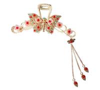 Healvian Tocado De Horquilla De Año Para Mujer Pinza Cabello Grande De Material De Perla Broche Cabello Boda Uso La Cabeza Ducha