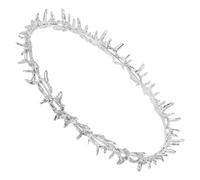 Healvian Tocado de Rey para Fiesta de Regreso Casa Accesorios Renacentistas Vintage para Mujer Diadema de Metal Espinas Tocado Renacentista para Disfraz