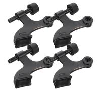 Healvian Tope de Puerta Ajustable de Aleación de Zinc con Pasador de Bisagra y Tope de Goma Antideslizante Resistente y Duradero 4 Unidades para Dormitorios Oficinas y Baños