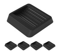 Healvian Tope de Rueda TPU Antideslizante para Sillas y Carros, 5 Piezas Medianas, Almohadilla para Ranura de Rueda, Uso en Oficina y Hogar