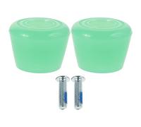 Healvian Topes de Freno para Patines de Doble Hilera Accesorios de PU Verde para Patines de Ruedas Repuestos para Patinaje sobre Ruedas Compatibles 1 Par