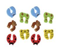 Healvian Topes de Puerta de Dibujos Animados Eva 10 Piezas Protectores contra Pellizcos para Bebés y Pequeños, Bloqueo Seguro para Evitar Pinzamiento de Dedos Hogar Estilo Estilo Aleatorio