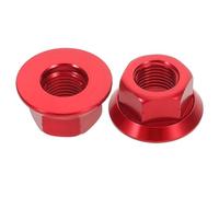Healvian Tuercas con Aleta M10 para Buje de Bicicleta Tornillos para Eje Trasero y Delantero Aleación de Aluminio Color Rojo 1 Par Compatibles Bicicletas Plegables Piñón Fijo y