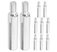 Healvian Varilla de Extensión para Amoladora Angular M10 10 Piezas de Acero Accesorio de Conexión para Pulidora Adaptador Multifunción para Esmerilar y Pulir Herramienta para Taller y