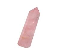 Healvian Varita De Cristal Hexagonal De Rosa Natural Decoración Feng Shui Para Hogar Mineral Sanador y