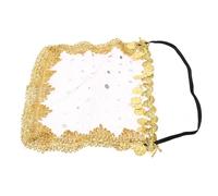 Healvian Velo Facial para Danza del Vientre Rosa con Lentejuelas, Accesorio Tribal de Cosplay para Disfraz Femenino, 1 Pieza para Presentaciones y Espectáculos de Baile