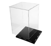 Healvian Vitrina Acrílica Transparente para Guantes de Boxeo Caja Expositor Antipolvo 20X20X35 CM Protección y Almacenamiento para Coleccionistas de Deportes y Figuras de Acción