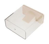 Healvian Vitrina de Medallas Deportivas Crema Amarilla Caja Organizadora Compacta para Exhibición y Almacenamiento de Premios con Mini Caballete Adecuado para Fútbol Gimnasia y Eventos