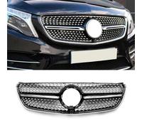 HEANANZZRS Rejilla Delantera Coche, para Mercedes-Benz V-Class W447 V260 V250 2015-2023 Parrilla Parachoques Delantero Parrilla Parachoques Resistente Calor reemplazo