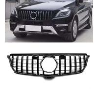 HEANANZZRS Rejilla Delantera Coche, para Mercedes Benz W166 ML Class GT ML ML350 ML400 2012-2015 Parrilla Parachoques Delantero Parrilla Parachoques Resistente Calor reemplazo