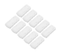 HEANUJJ 10 Clips para Bolsas Cremallera de Plástico Blanco, Reutilizables y Prácticos para Comprimir Ropa y Almacenar Juguetes de Peluche