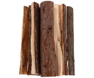HEANUJJ 10 Piezas de Troncos de Madera para Decoración Rústica de Chimenea, Madera Seca Marrón, Ambiente Realista para Interiores y Exteriores
