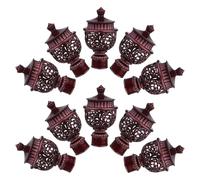 HEANUJJ 10 Piezas Tapones de Extremo de Cortina Vintage de Plástico Abs para -28mm, Sellado Retro, Fáciles de Mantener Acabado de Ventana Elegante