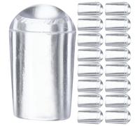 HEANUJJ 100 Tapones Protectores de Pvc para Punta de Gancho S, Cubiertas Transparentes Azules de 5 Mm, 100 Unidades, Accesorio Antiarañazos para Extremos de Alambre y Perchas, Protección