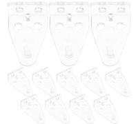 HEANUJJ 12 Soportes de Sujeción para Persianas Venecianas de Plástico Transparente, Resistentes al Óxido y Tamaño Pequeño, Accesorios para Cortinas Enrollables