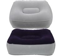 HEANUJJ 2 Cojines Inflables para Reposapiés de PVC Tela de Terciopelo, Muscular y Reducen Hinchazón, Ideales para Oficina y Hogar