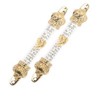 HEANUJJ 2 Piezas Mezuzah Metálica Religiosa para Puerta Decoración Judía Delicada con Inscripción Bíblica Adorno Santidad Hogar Regalo para Puertas de Entrada