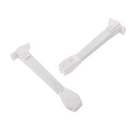 HEANUJJ 2 Piezas Tensor de Cuerda para Cortinas Resorte, Montaje en Pared o Suelo, de Plástico Blanco, Mantiene Tensión Óptima y Previene Accidentes en Hogares y Oficinas
