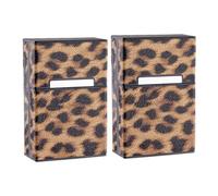 HEANUJJ 2 Pitilleras Portátiles de Abs y PU para Caja de Cigarrillos, Funda Protectora contra Humedad Adecuado como Obsequio para Hombre