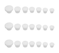 HEANUJJ 21 Tapones de Silicona Reutilizables para Salero y Pimentero, Tapa Redonda -a16, Set de 21 Piezas, Sellado Hermético Resistente al Agua para Cocina y Hogar