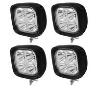 HEANUJJ 4 Luces LED para Montacargas en Plástico Negro, Foco de Trabajo Máxima Luminosidad y Alta Visibilidad, Paquete de 4 Piezas para Uso Industrial