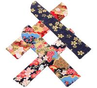 HEANUJJ 4 Piezas Bolsa para Abanico de Mano de Estilo Japonés en Brocado de Seda, Fácil de Abrir y Transportar, Adecuado para Bodas y Uso Diario