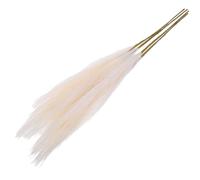 HEANUJJ 4 Piezas de Hierba Artificial de Pampa Beige de Alta Realidad Tejido de Paja para Decoración Versátil en Bodas y Decoración de Casa Rústica