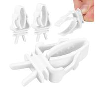 HEANUJJ 4 Pinzas de Plástico Abs para Sujetar Frutas y Verduras en Jaulas para Pájaros, Accesorio Funcional para Comederos y Alimentación de Loros y Canarios