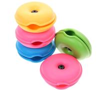 HEANUJJ 5 Piezas Estuche Organizador de Cables Forma de Tortuga de Abs para Auriculares y Cables, Enrollador Fácil de Usar para Oficina y Viaje, Protector y Almacenamiento Color Aleatorio