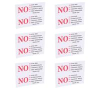 HEANUJJ 6 Hojas Pegatinas para Buzones de Correo Cartel Recordatorio Buzón Pvc 6 Hojas, para Buzón, Uso Exterior y Comercial, Resistentes Intemperie, Comunicación Clara