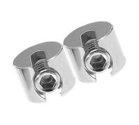 HEANUJJ Abrazaderas para Cables de Acero Inoxidable 316, Tensor de Cables M8x3, Pack 2 Unidades, Cabezal de Ranura Plana, Clips para Redes de Jardín, Uso Exterior y Agrícola