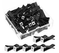 HEANUJJ Accesorios para Ambientador 60 Clips para Coche en Hierro Negro de Ventilación Función de Sujeción Ideales para Dormitorio y Sala
